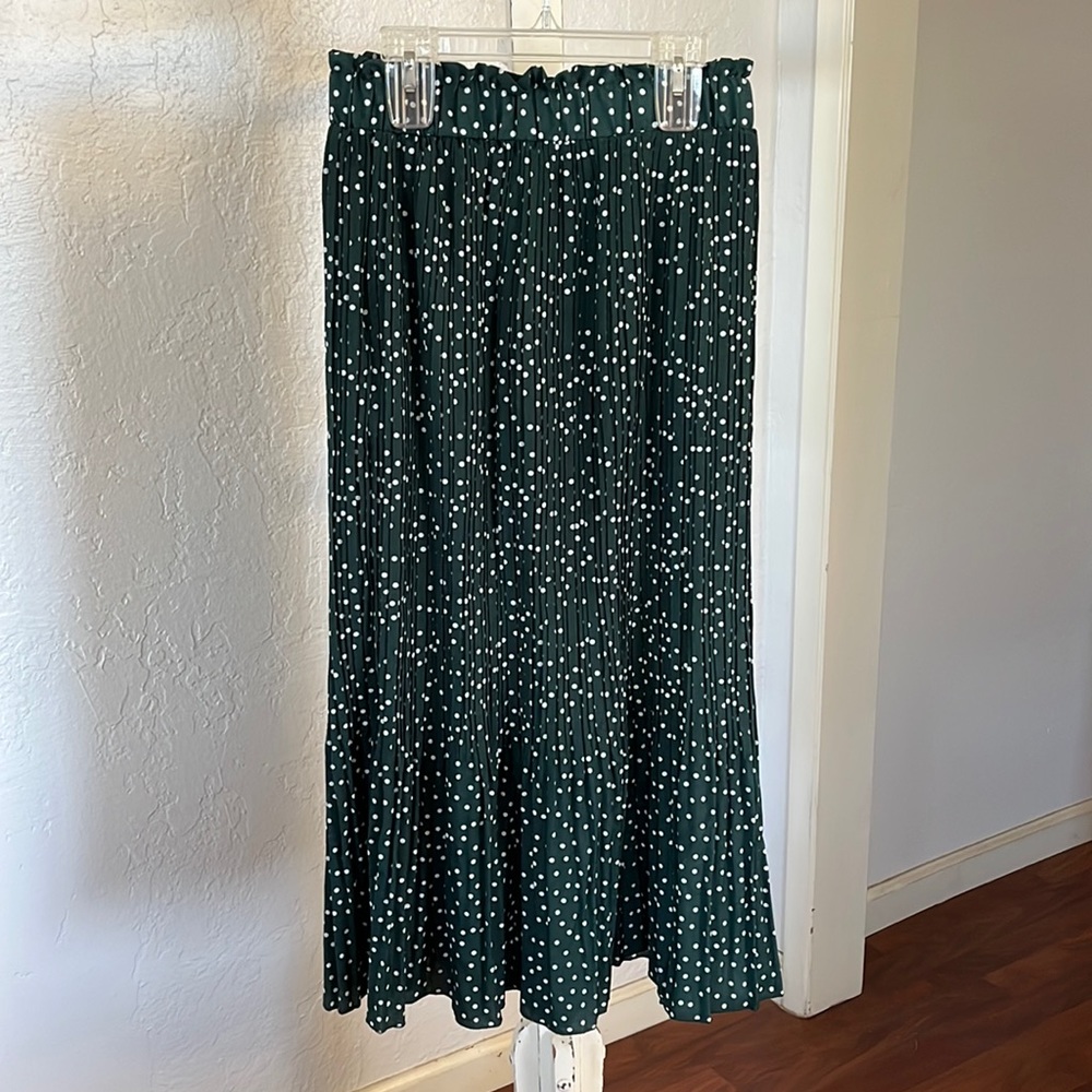 Pleated Midi Skirt
